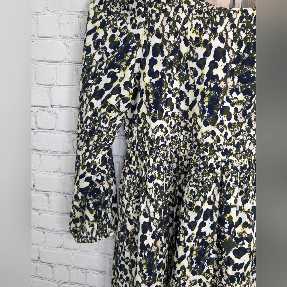 CREAMIE Gorgeous Dress! Girls' 8 Lined Animal Print Long-sleeved Party Dress - Picture 1 of 11
